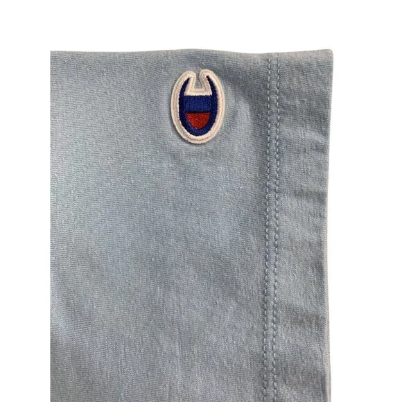 Champion Short Sleeve Blue Logo T-Shirt Womens Medium - Picture 8 of 11